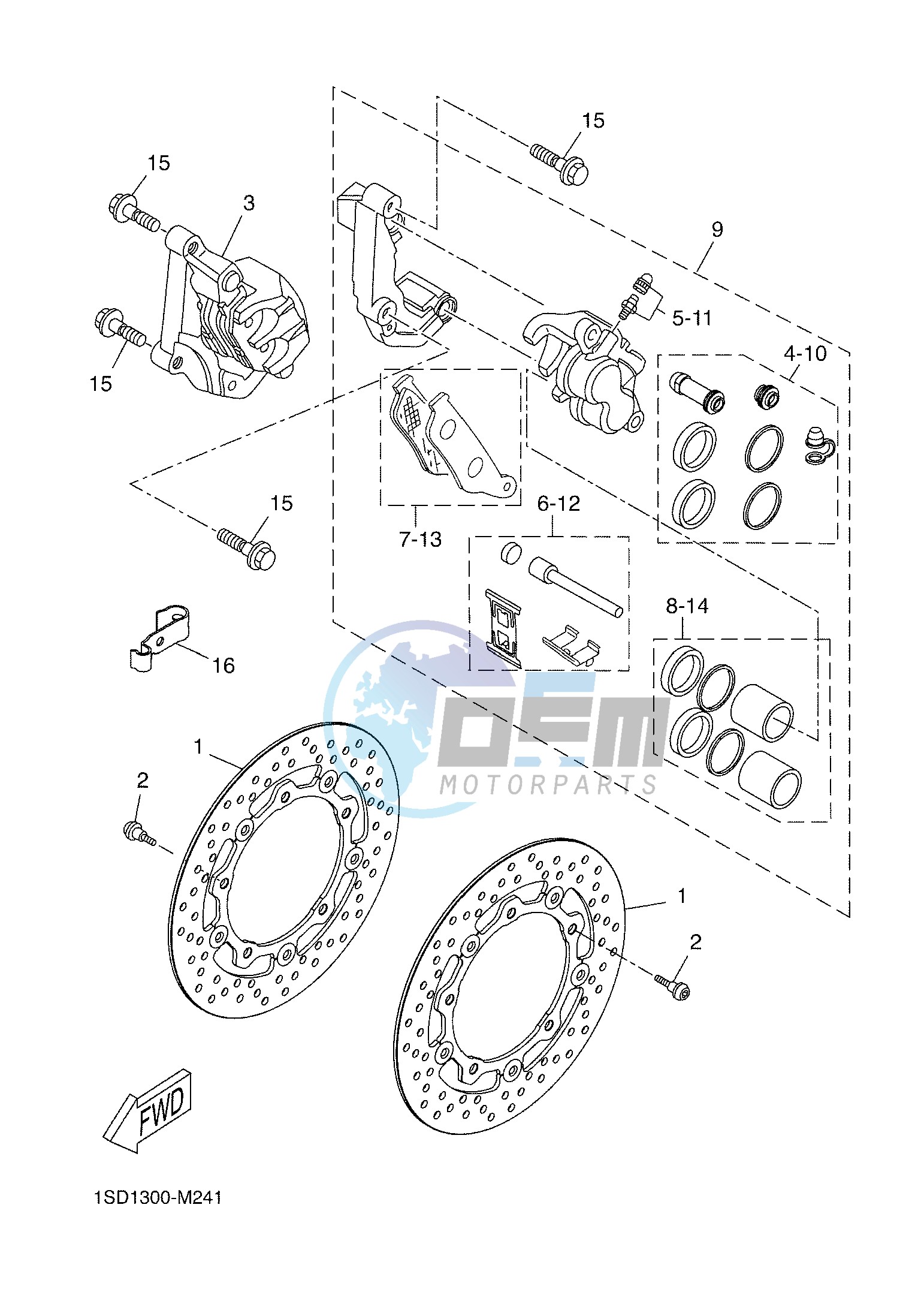 FRONT BRAKE CALIPER