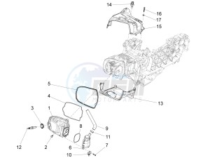 LX 125 4T 3V ie Vietnam drawing Cylinder head cover