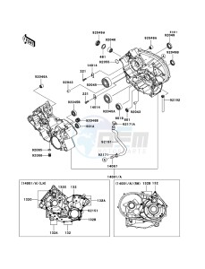 KVF650 4x4 KVF650D8F EU GB drawing Crankcase