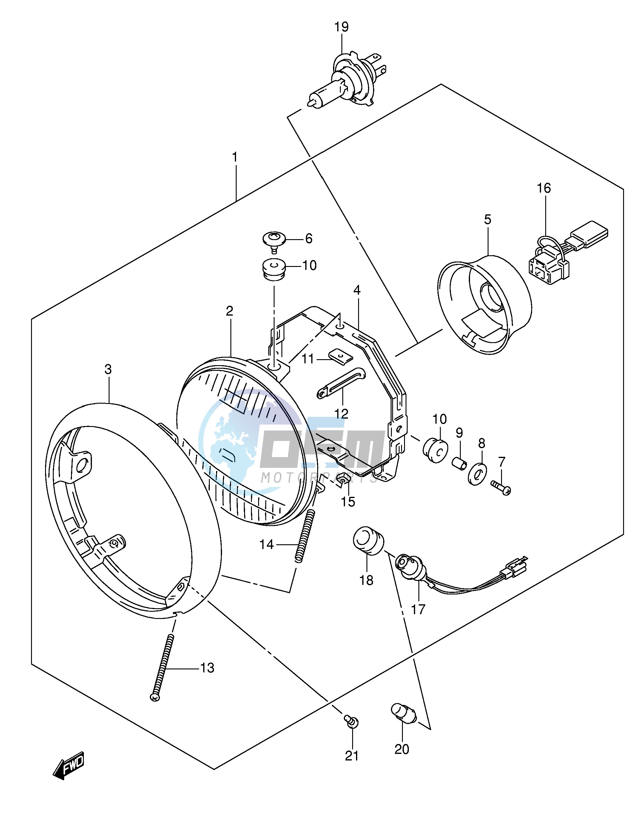 HEADLAMP (E19)