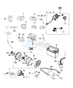 Tweet 125 V drawing ELECTRIC PART