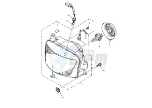 XJ S DIVERSION 900 drawing HEADLIGHT