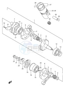 RGV250 (E1) drawing CRANKSHAFT