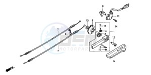 GL1500A GOLDWING ASPENCADE drawing REVERSE BAR