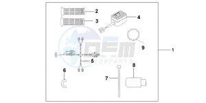 ST1300A9 UK - (E / ABS MKH MME) drawing HEATED GRIPS W/TH