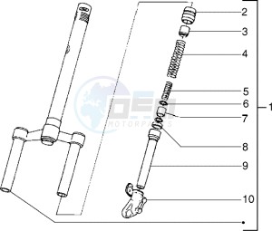 NRG 50 drawing Front Fork