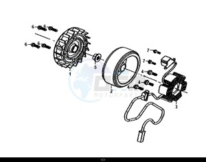 JET 14 (45 KM/H) (XC05W1-EU) (E4) (L8-M0) drawing AC GEN. ASSY