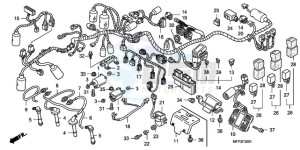 CB1300S9 Australia - (U / BCT MME TWO TY2) drawing WIRE HARNESS/IGNITION COIL (CB1300S/CB1300SA)