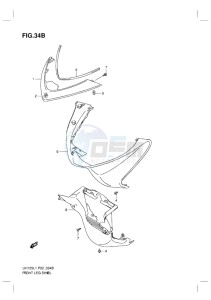 UH125 BURGMAN EU drawing FRONT LEG SHIELD (MODEL RACING P19)