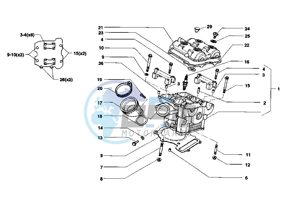 REAR CYLINDER HEAD