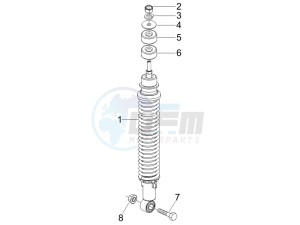 Stalker 50 drawing Rear suspension - Shock absorbers