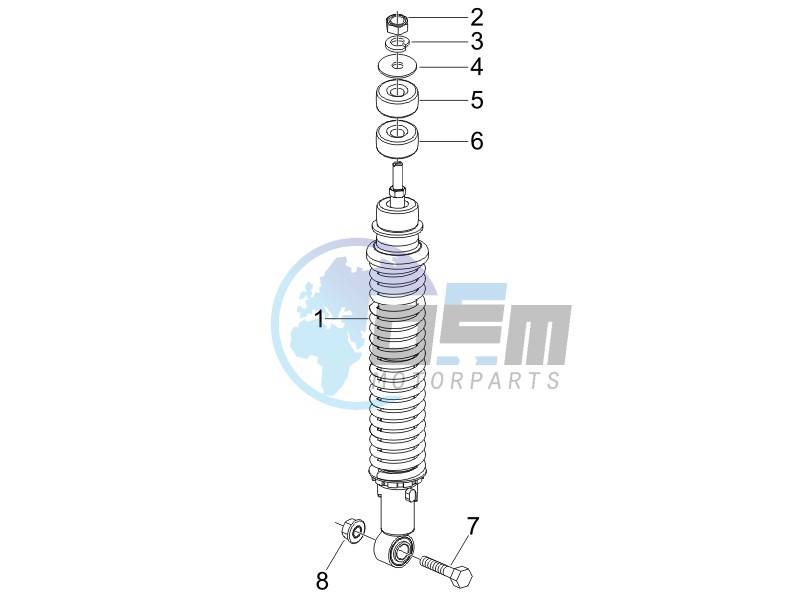 Rear suspension - Shock absorbers