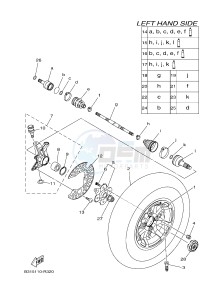 YFM700FWAD YFM70GPAH (2UDE) drawing FRONT WHEEL