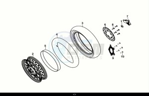 NH-T125I (MG12B2-EU) (E5) (M1) drawing REAR BRAKE DISK - RR WHEEL