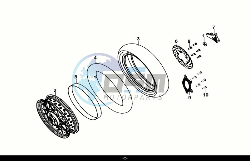 REAR BRAKE DISK - RR WHEEL