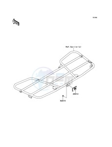 BRUTE FORCE 650 4x4i KVF650FEF EU GB drawing Reflectors(EU,UK)