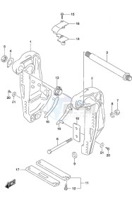 DF 300AP drawing Clamp Bracket w/Transom (L)