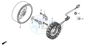 CB900F 919 drawing GENERATOR