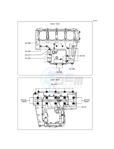 Z800 ZR800CDS UF (UK FA) XX (EU ME A(FRICA) drawing Crankcase Bolt Pattern