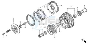 CBR600FS drawing CLUTCH (1)