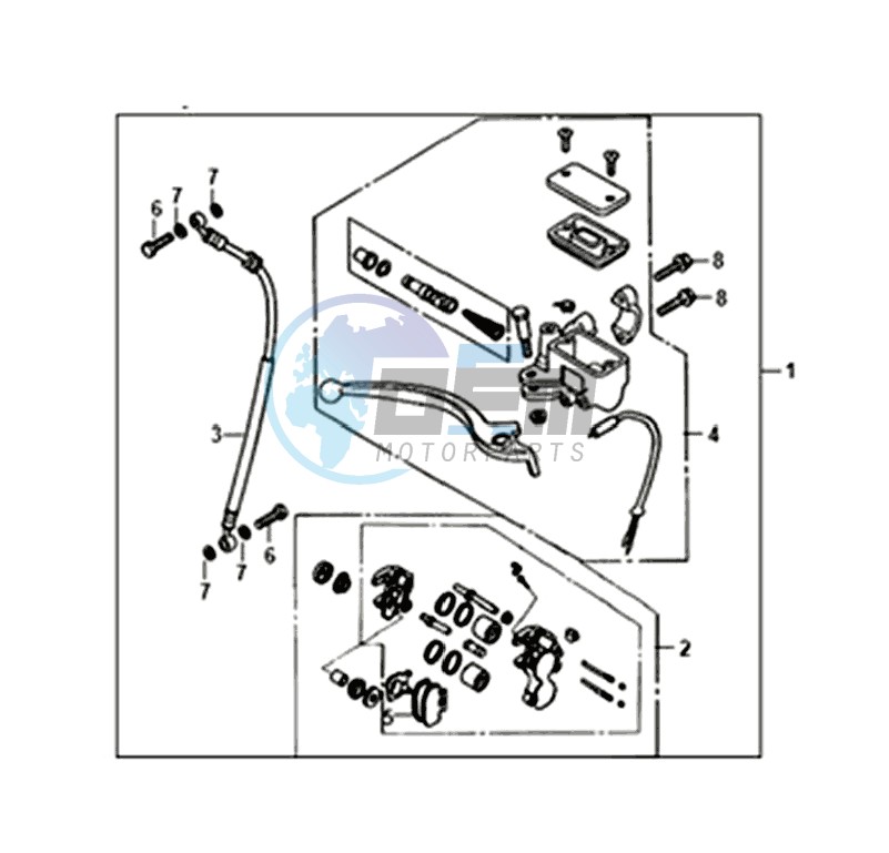 BRAKE CALIPER / BRAKE LEVER