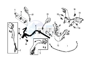 JOYRIDE EU2 - 200 cc drawing HANDLEBAR