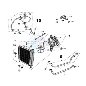 SAT 125 SC drawing COOLING SYSTEM