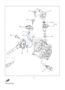 YZ450F (B115 B116 B117) drawing INTAKE 2