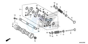 NC750SAG NC750S Europe Direct - (ED) drawing CAMSHAFT/ VALVE