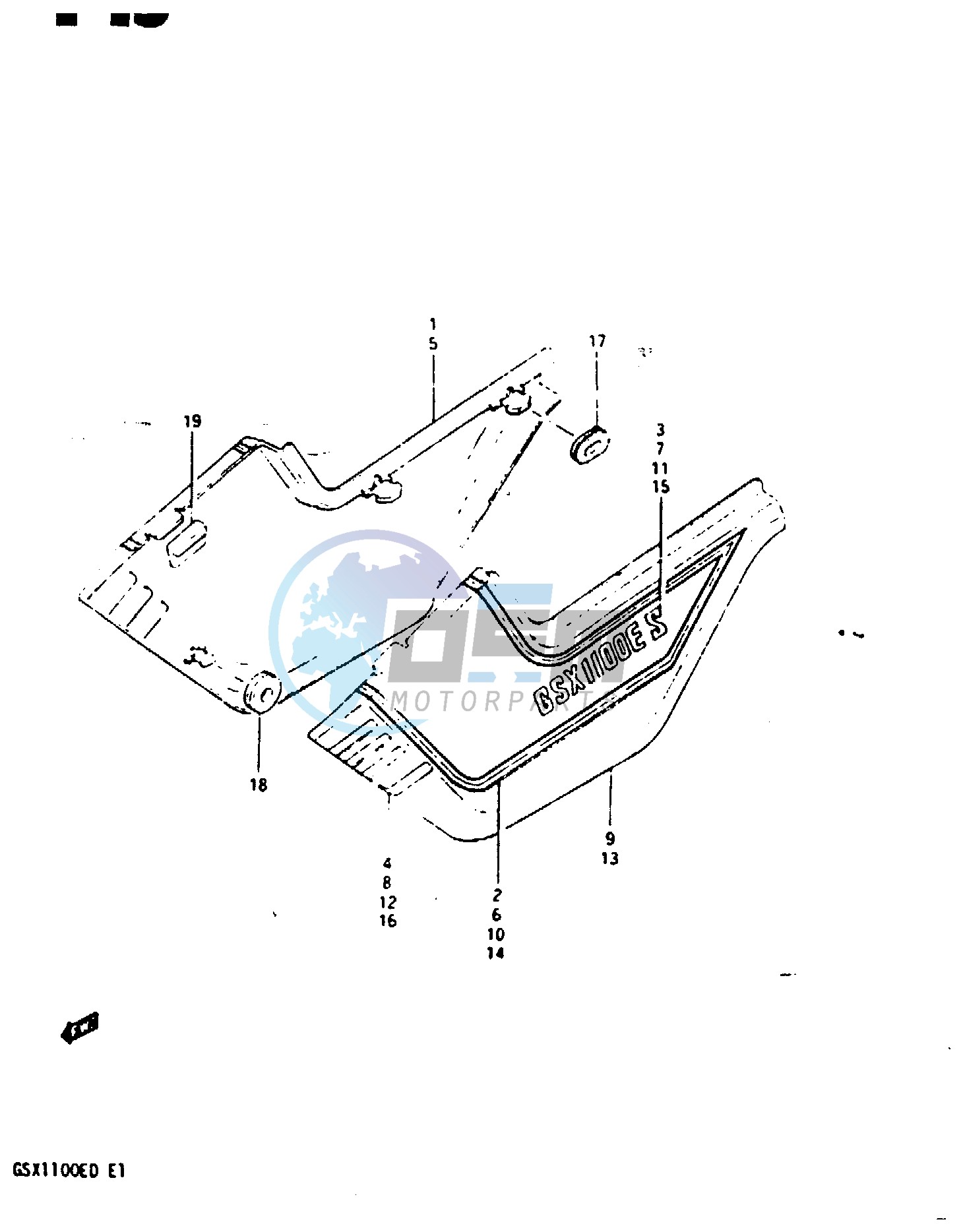 FRAME COVER (GSX1100ESD)