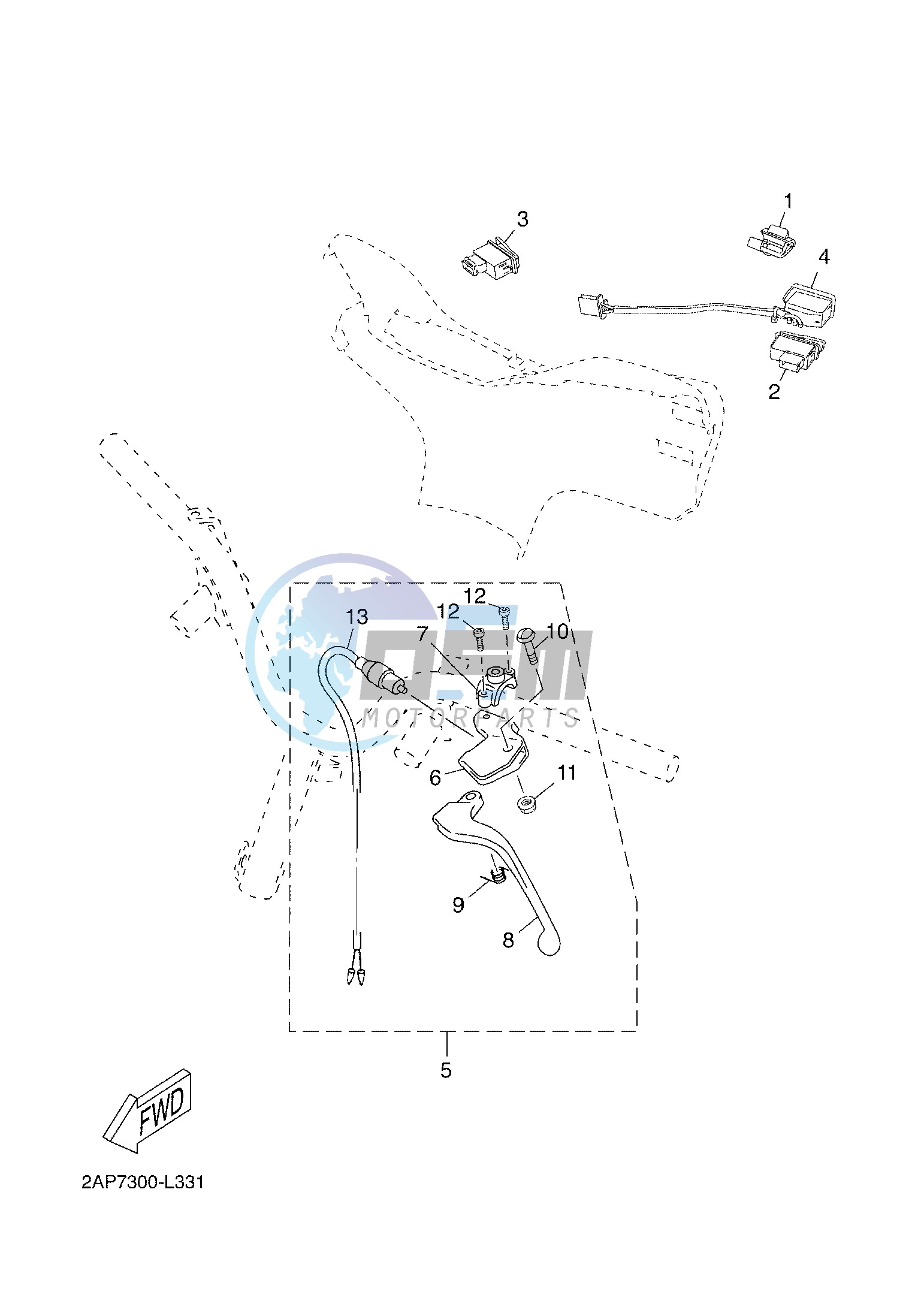 HANDLE SWITCH & LEVER