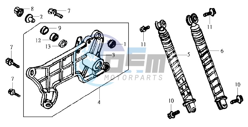 REAR SUSPENSION - FORK