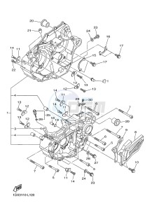 WR450F (1DX3) drawing CRANKCASE