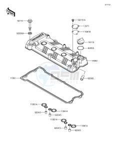 JET SKI SX-R JS1500AJF EU drawing Cylinder Head Cover