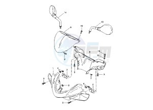 YQ AEROX 50 drawing COWLING