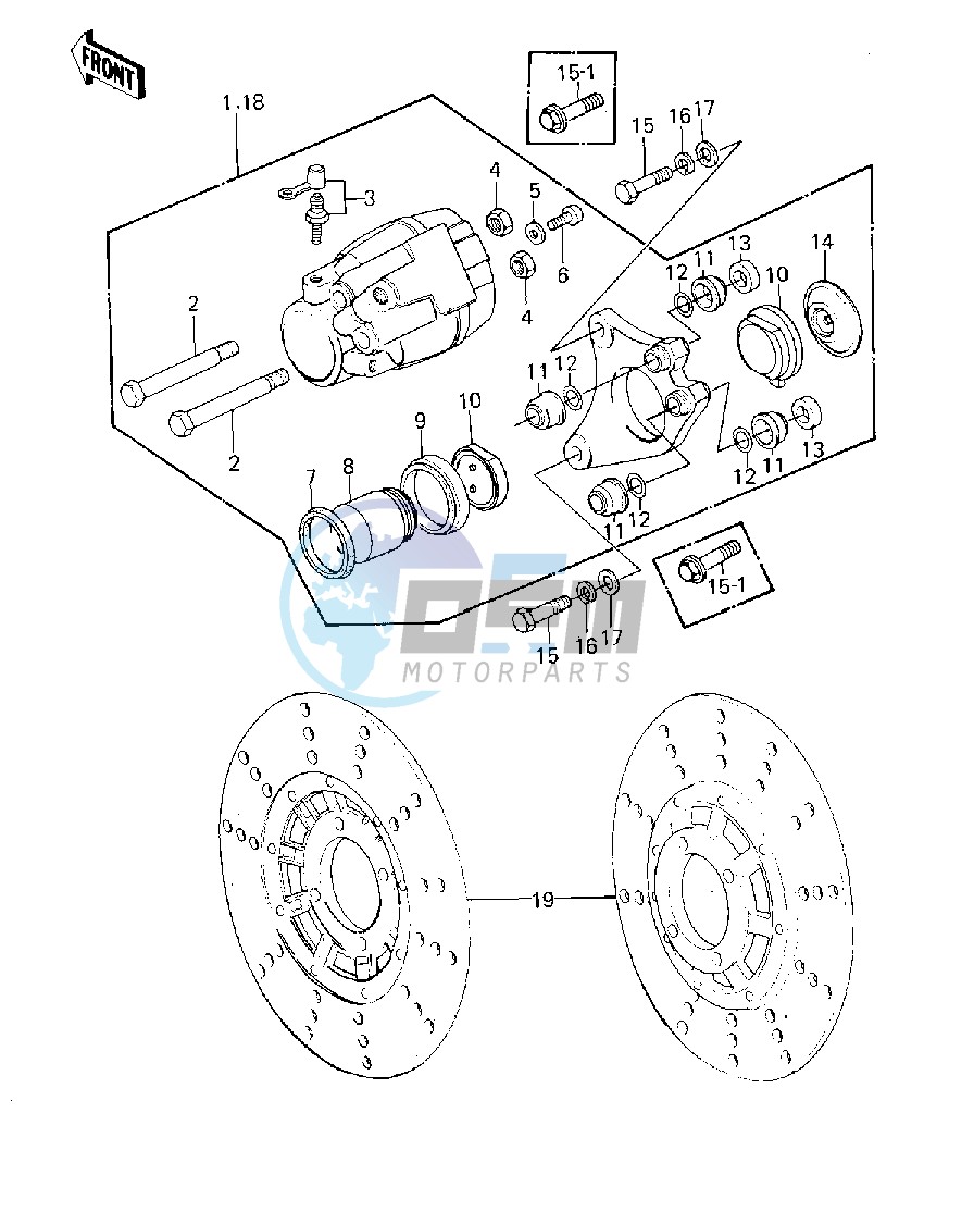 FRONT BRAKE -- 79-80 A3_A3A_A4- -