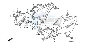 CB1300SA9 Australia - (U / ABS BCT MME TWO) drawing SIDE COVER