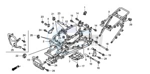 TRX400EX SPORTRAX 400EX drawing FRAME BODY