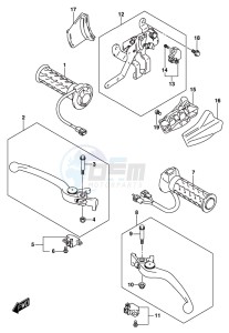 AN650 BURGMAN drawing HANDLE LEVER