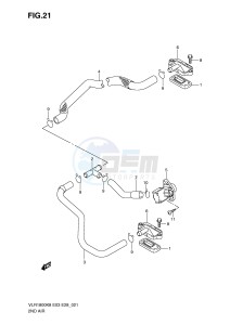 VLR1800 (E3-E28) drawing SECOND AIR (MODEL K8 K9 E3,E28)