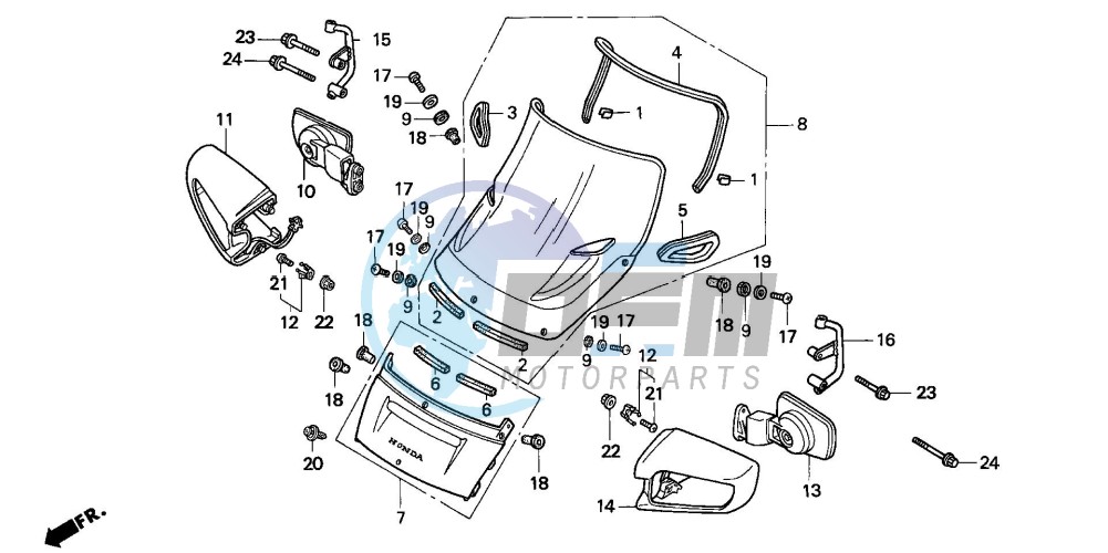 WIND SCREEN (ST1100PS/PT)