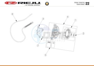 HOBBY-BYE-BIKE-EURO4-BLACK drawing REAR BRAKE