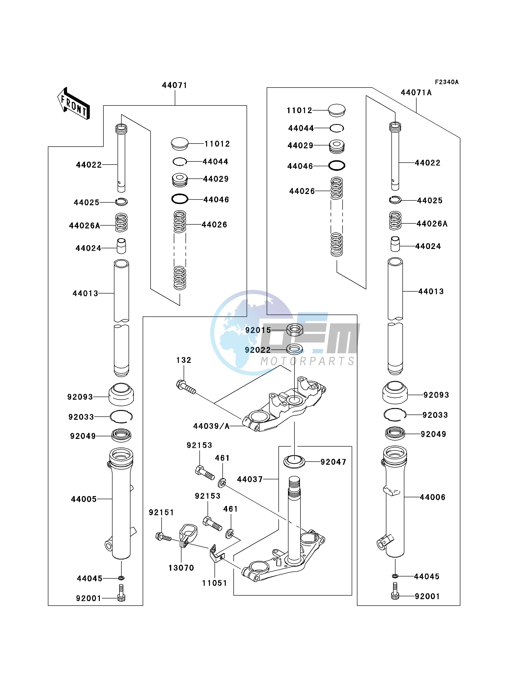 FRONT FORK-- A7F - A9FA- -