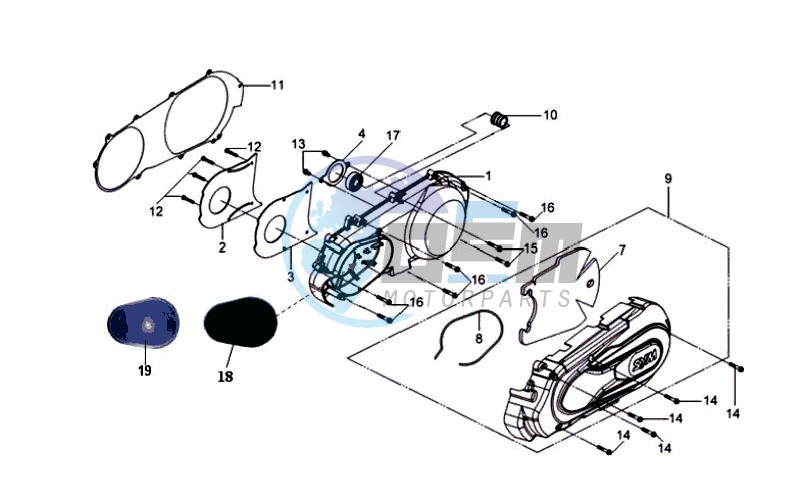 CRANKCASE COVER LEFT