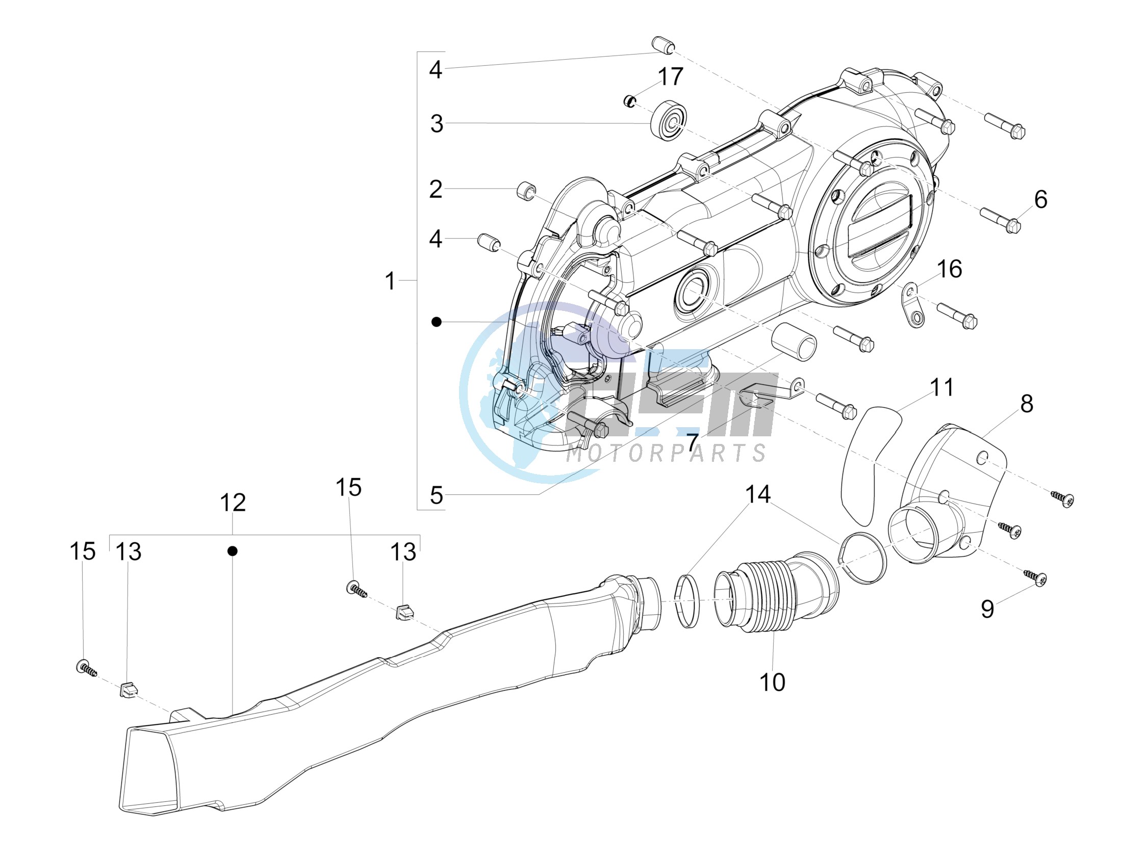 Crankcase cover - Crankcase cooling