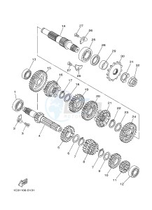 YZ125 (1SRD 1SRE 1SRF 1SRG 1SRG) drawing TRANSMISSION