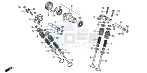 TRX300EX FOURTRAX 300 EX drawing CAMSHAFT/VALVE