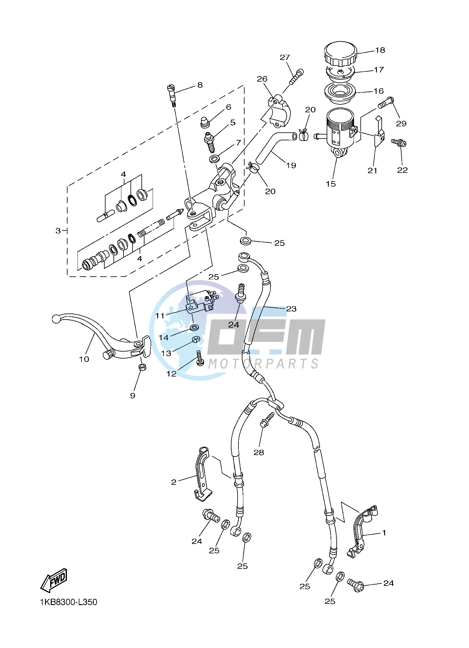 FRONT MASTER CYLINDER