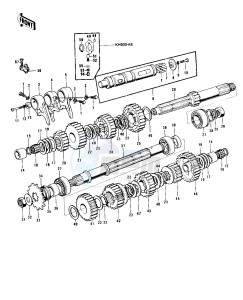 H1 D-F A [KH500] (D-F A8) [KH500] drawing TRANSMISSION_CHANGE DRUM -- 73-77 D_E_F & 76 A8- -