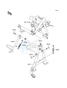 W800 EJ800AEF GB XX (EU ME A(FRICA) drawing Stand(s)